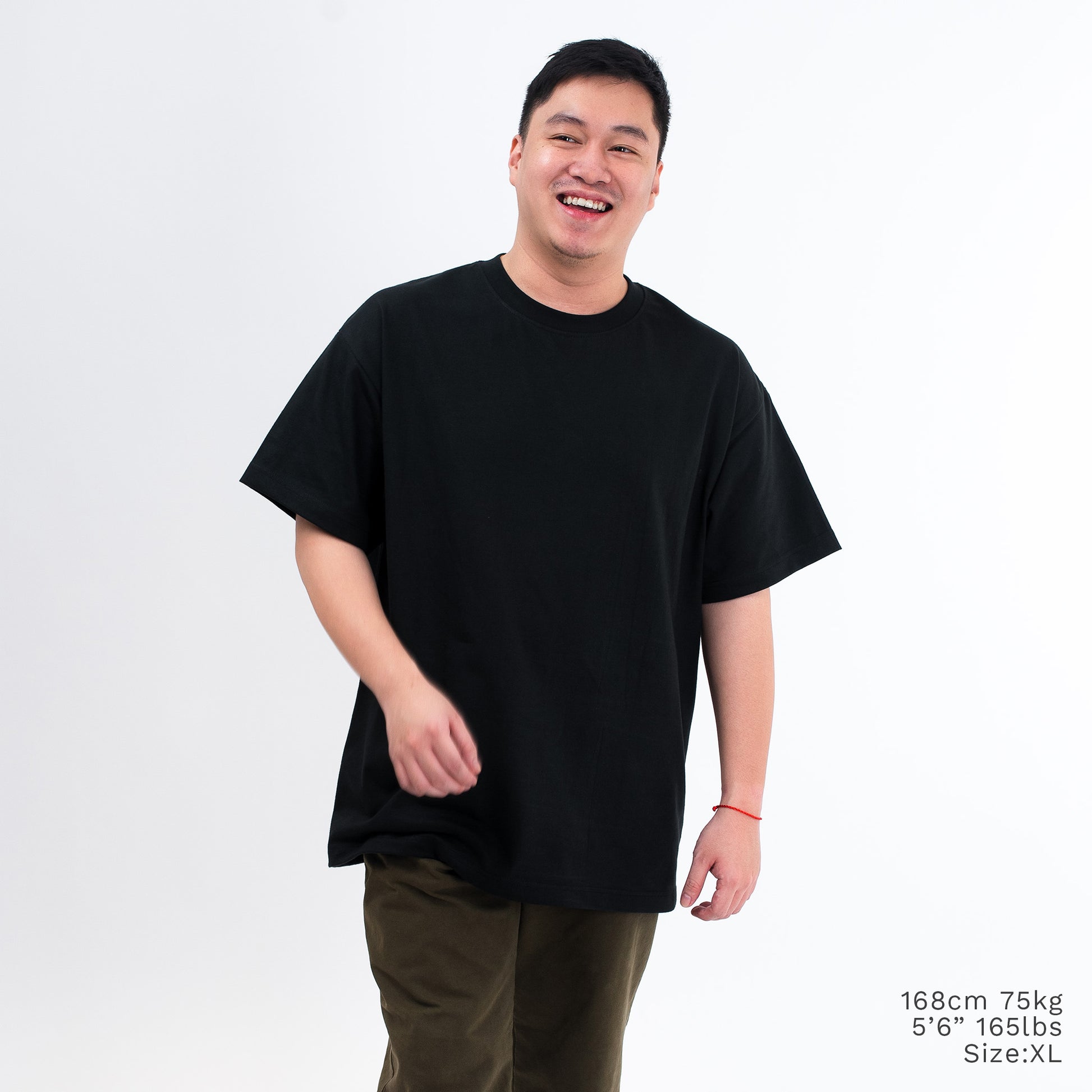 Heavyweight Oversized T Shirt - Black – Cotton Club